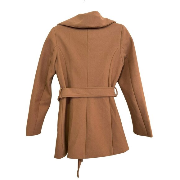 Tahari XS Tan Water-Resistant Snap Closure Belted Coat NWT - Picture 4 of 8